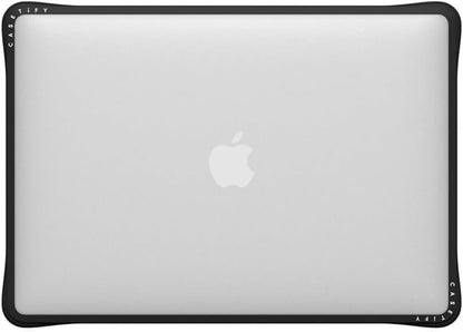 CASETiFY Impact MacBook Air 13" (M1/Intel) Case [Cushioned Impact Corners/Scratch-Resistant/Anti-Slip Grip] - Clear Black