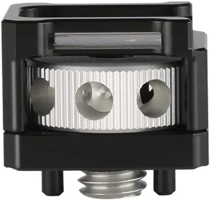 NICEYRIG Cold Shoe Adapter for ARRI Mount, Thumbscrew Easy Mounting Cold Shoe Base for Camera Cage Rig, DSLR Top Handle, Cheeseplate - 500