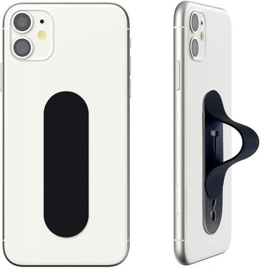 Momostick Flatstick, Cell Phone Finger Grip Strap Holder for Hand, Cell Phone Stand, New Slim Finger Loop Selfie Grip Compatible with Most Smartphones