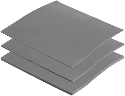 OwlTree 3 Pack Thermal Pads, 100x100mm, 0.5mm, 1mm, 1.5mm, Highly Efficient Thermal Conductivity 12.8W/mK, Heat Resistant Silicone Grease for Laptop Heatsink, CPU, GPU, SSD, IC, LED Cooler