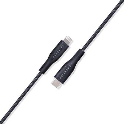 CASETiFY Powerthru USB-C to Lightning Cable (1m/3.3ft) - Black