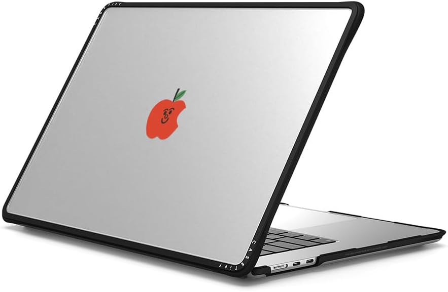 CASETiFY Impact MacBook Air 15" (M2-M4) Case [Cushioned Impact Corners/Scratch-Resistant/Anti-Slip Grip] - Apple MacBook Case - Clear Black