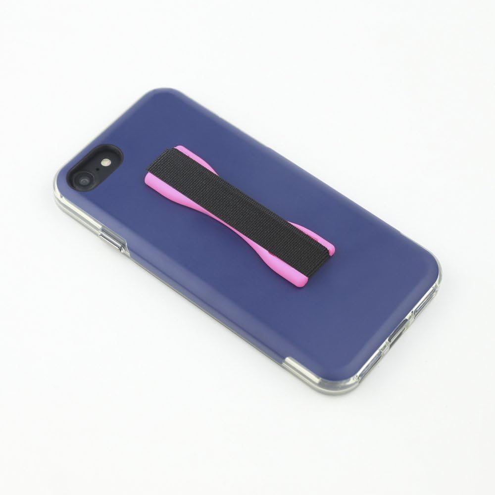 Gear Beast Cell Phone Grip Stand, Universal Phone Strap Finger Holder with Pop Out Kickstand for Men and Women, Ultra Slim Pocket Friendly - Pink