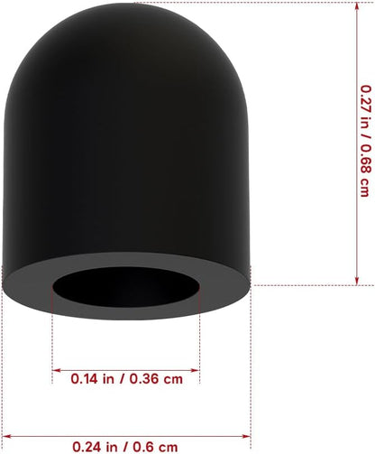 Stylus Pen Tips Rubber: Soft, No Scratches,Universal Stylus Ends for Touch Screen - 15pcs, Outer Diameter 6mm, Inner Diameter 3.6mm