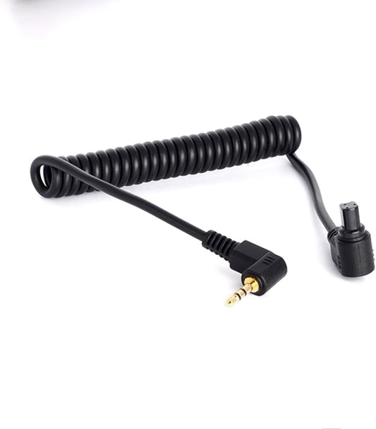 Remote Shutter Release Trigger Cable for Canon R3 R5 1DX 6D 7D 5D MKIII 60D EOS SLR Camera, 3.5mm Controller to N3