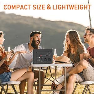 Powkey Solar Powered Generator,200W Portable Solar Generator Power Station with Solar Panels 40W,146Wh Generator Power Bank with 2 AC Outlet 110V Pure Sine Wave for Outdoor Camping Emergency Home