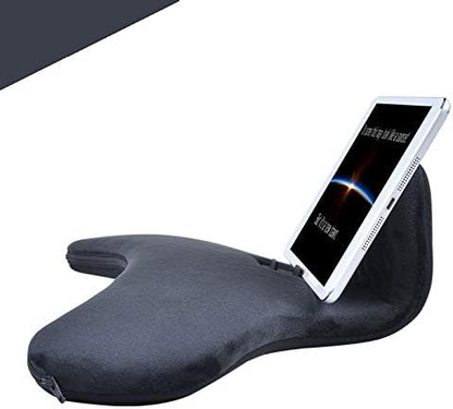 Multi-Angle Tablet Sofa Holder Pad Pillow Stand for iPad Air&iPad, Universal Phone&Tablet Pillow Stands and Holders Used on Bed, Car, Desk, Lap, Sofa, for iPads, Tablets, Smartphone, Magazines(Black)