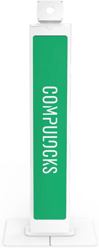 Compulocks Brandable VESA Floor Stand for Screens Up to 32 Inches - White