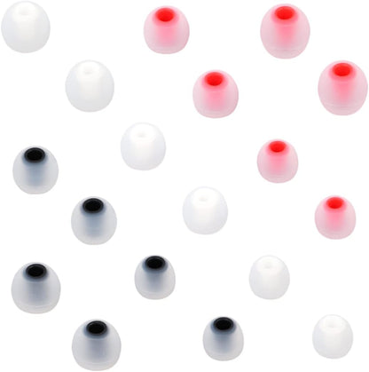 Earbud Silicone Ear Tips Replacement Earbuds Gels for Popular In-Ear Headphones Other Inner Hole 3.8mm - 5.1mm 9 Pairs S/M/L