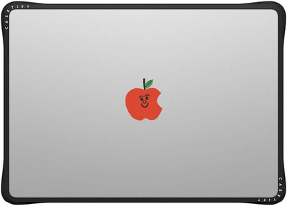 CASETiFY Impact MacBook Air 13.6" (M2-M4) Case [Cushioned Impact Corners/Scratch-Resistant/Anti-Slip Grip] - Apple MacBook Case - Clear Black