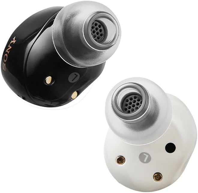AZLA SednaEarfit Crystal Standard 2 - Earbud Tips for Wireless Headphones - Noise Canceling Earbuds Replacement Tips Eartips Compatible with Sony WF-1000XM5, Beats, Sennheiser, Jabra (3 Pair, SS-S-MS)