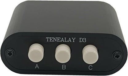 New D3 3(1)-in-1(3)-Out 3.5mm Stereo Audio Switch Source Input Signal switcher selector Splitter Box Mini