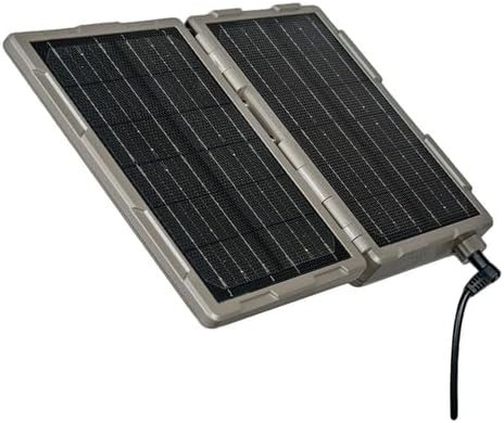 Tactacam Reveal Folding Solar Panel – 7.2W Output, Built-in Lithium Battery, Powers Trail Cameras, Compatible with Reveal & Defend Cams, Portable Design, 12V/2A Output