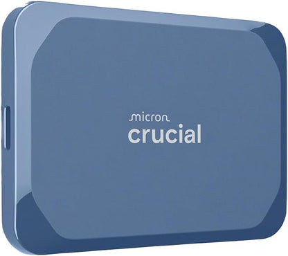Crucial X10 6TB Portable SSD, Up to 2,100MB/s, USB 3.2 USB-C, External Solid State Drive, Compatible with Windows, Mac & Android, Durable Storage for Games, Photos & Files, Blue - CT6000X10SSD9-02