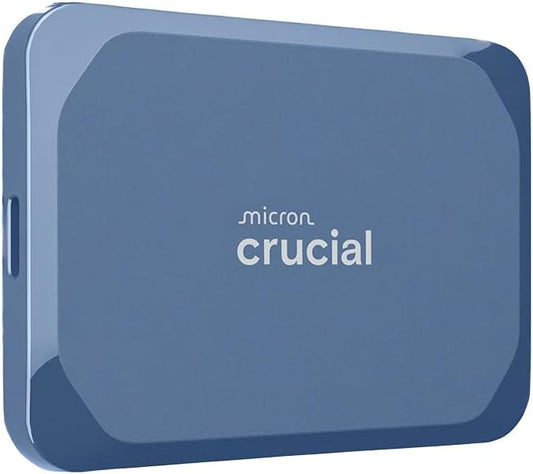 Crucial X10 2TB Portable SSD, Up to 2,100MB/s, USB 3.2 USB-C, External Solid State Drive, Compatible with Windows, Mac & Android, Durable Storage for Games, Photos & Files, Blue - CT2000X10SSD9-02