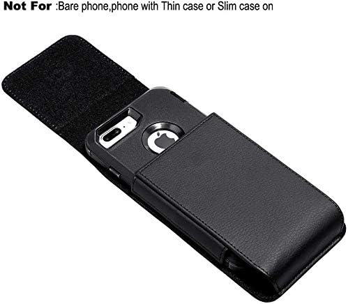 Fit for iPhone 13 Mini 12 Mini iPhone SE 2020 iPhone 8 7 6S 6 Belt Holster Premium Leather with Belt Clip Loop Fit with Defender Case Protective Armor Battery Case On
