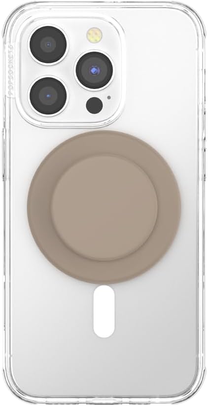 PopSockets Phone Grip for MagSafe with Kickstand, Magnetic Stand, Swappable Top, Secure Hold for iPhone MagSafe Cases, Phone & Tablet Grip, Cute PopSockets - Soft Touch Latte