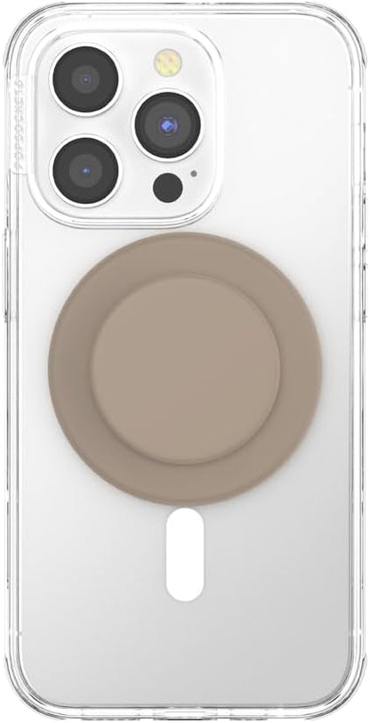 PopSockets Phone Grip for MagSafe with Kickstand, Magnetic Stand, Swappable Top, Secure Hold for iPhone MagSafe Cases, Phone & Tablet Grip, Cute PopSockets - Soft Touch Latte