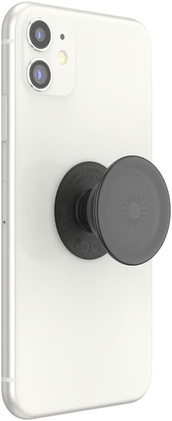 PopSockets Plant-Based Phone Grip with Expanding Kickstand, Adhesive Grip, Eco-Friendly - Translucent Black