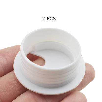 HAHIYO 2Pcs 1.5Inch/38mm White ABS Plastic U-Shaped Desk Grommet Wire Grommet Cable Management Cord Hole Cover Desk Wire Hole Insert Wire Organizer for Computer Office Home School Equipment Systems