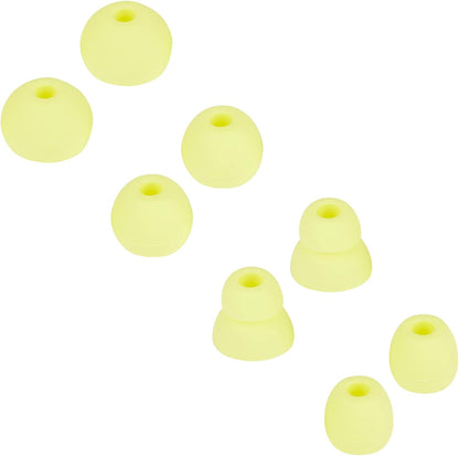 Earbud Tips Replacement Earbud Tips Earbud Replacement Tips Earbuds Replacement Tips Ear Pads Ear Cushions Ear Tips for Earbuds for Powerbeats Pro Beats Wireless Earphone Headphones 4 Pairs (Yellow)