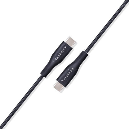 CASETiFY Powerthru USB-C to USB-C Cable (2m/6.6ft) - Black