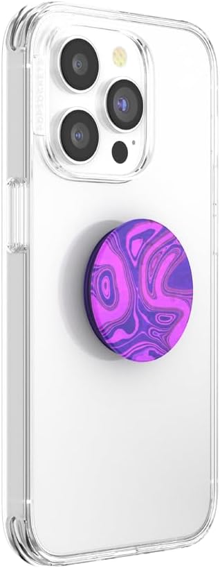 PopSockets Plant-Based Phone Grip with Expanding Kickstand, Adhesive Grip, Eco-Friendly - Translucent Lava Flow