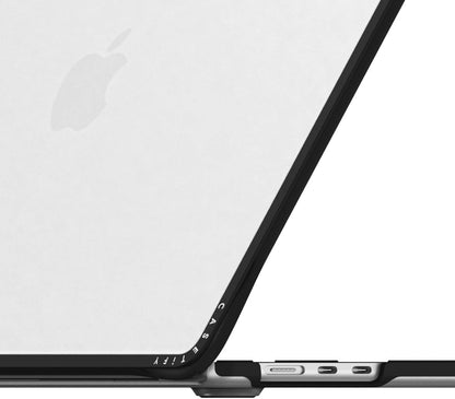 CASETiFY Impact MacBook Air 15" (M2-M4) Case [Cushioned Impact Corners/Scratch-Resistant/Anti-Slip Grip] - Clouds Clear Case - Clear Black