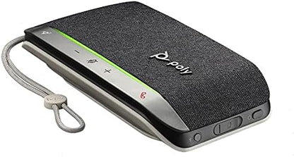 Poly - Sync 20 USB-A Personal Smart Speakerphone (Plantronics) - Connect to Cell Phone via Bluetooth and PC/Mac via USB-A Cable - Works with Teams (Certified), Zoom & More,Black