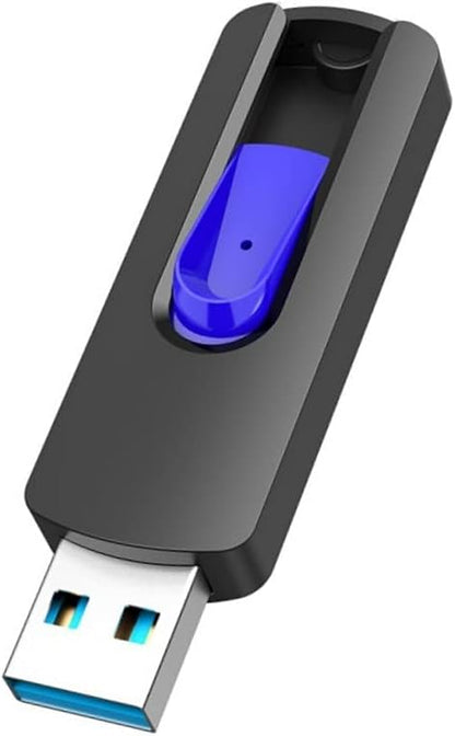 JUANWE USB Flash Drive 256GB, USB 3.0 Thumb Drive USB Storage Flash Drive, Retractable Slide 256GB Jump Drive Stick for Expand Memory & Files Storage Backup