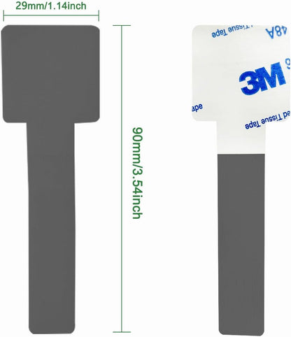 100pcs Hook and Loop Cable Ties, Sticky-Back Cable Straps, Cable Clip,Cord Organizer, Wire Management Household & Office Essentials(Gray)