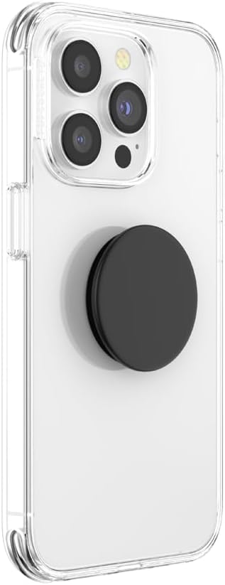 PopSockets Phone Grip with Expanding Kickstand, Adhesive Grip - Black