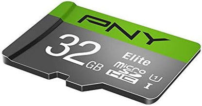 PNY 32GB Elite Class 10 U1 microSDHC Flash Memory Card - 100MB/s Read, Class 10, U1, Full HD, UHS-I, Micro SD
