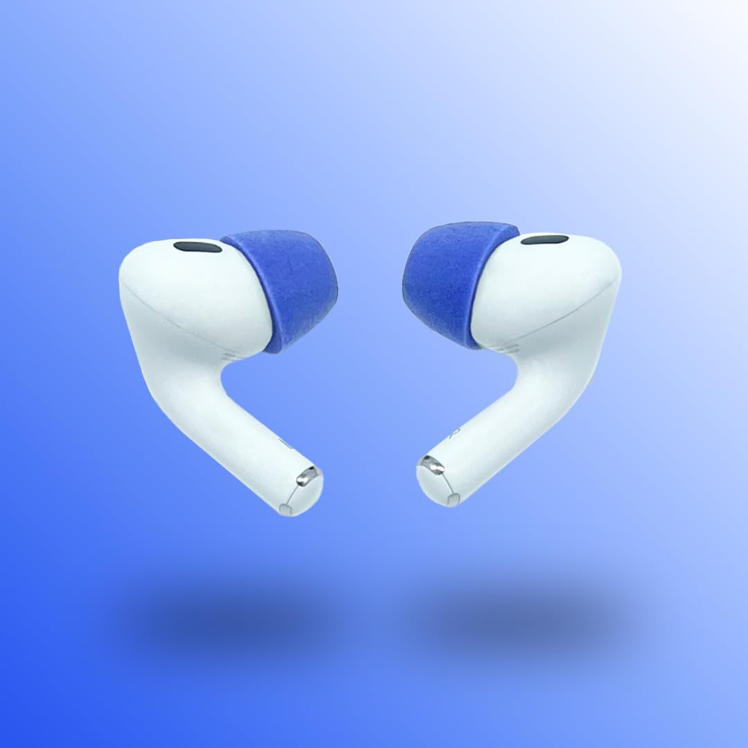 Comply Memory Foam Replacement Earbud Tips for Apple AirPods Pro 1 & 2 | Ultimate Comfort, Secure Fit, Superior Noise Isolation | Anti Slip, Prevent from Falling Out | Blue, Small (3 Pairs)