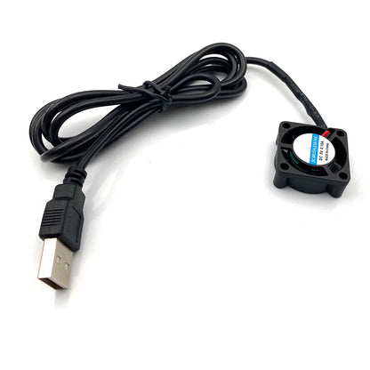 FainWan 2pcs USB 5V DC Fan 2510 Small 2 pin Cooling Cooler Computer 25mm X 10mm (25x25x10)