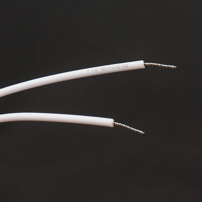 10PCS Recessed Wired Security Window Door Contact Sensor, Normally Closed NC, Door Alarm Magnetic Reed Switch with 2 Wire, ABS White, RC-33