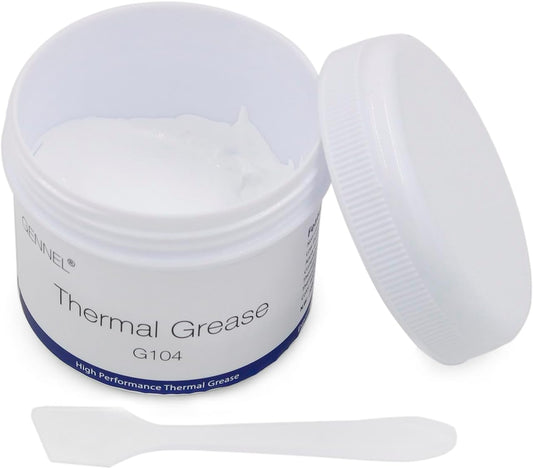 G104 100 Grams Thermal Conductive Paste, Silicone Thermal Compound Grease, Heatsink Paste for CPU Radiator Coolers LED Printer Chipset Cooling
