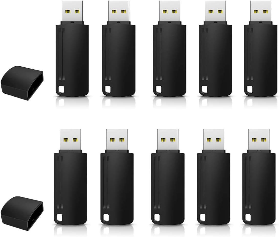 KEXIN 8GB Flash Drive Thumb Drive 50 Pack 8G USB Flash Drive Bulk Memory Stick with LED Indicator, Flash Drives Design in Snap Cap