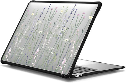 CASETiFY Impact MacBook Air 13" (M1/Intel) Case [Cushioned Impact Corners/Scratch-Resistant/Anti-Slip Grip] - Gigi Garden Florals - Clear Black