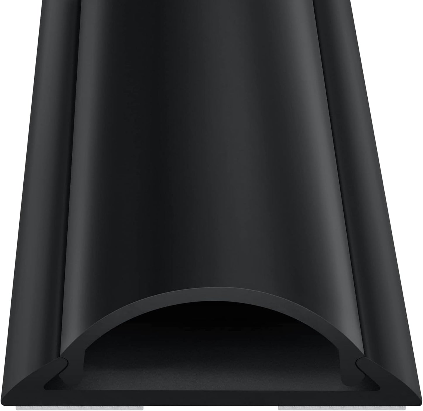 ZhiYo Cord Hider Floor 68in(4xL17in), Rigid PVC Floor Cord Cover, Hard PVC Floor Wire Cover, Floor Cable Cover for Cable Management Floor, Cable Floor Cover Black, Cord Cavity - 1in W x 0.35in H