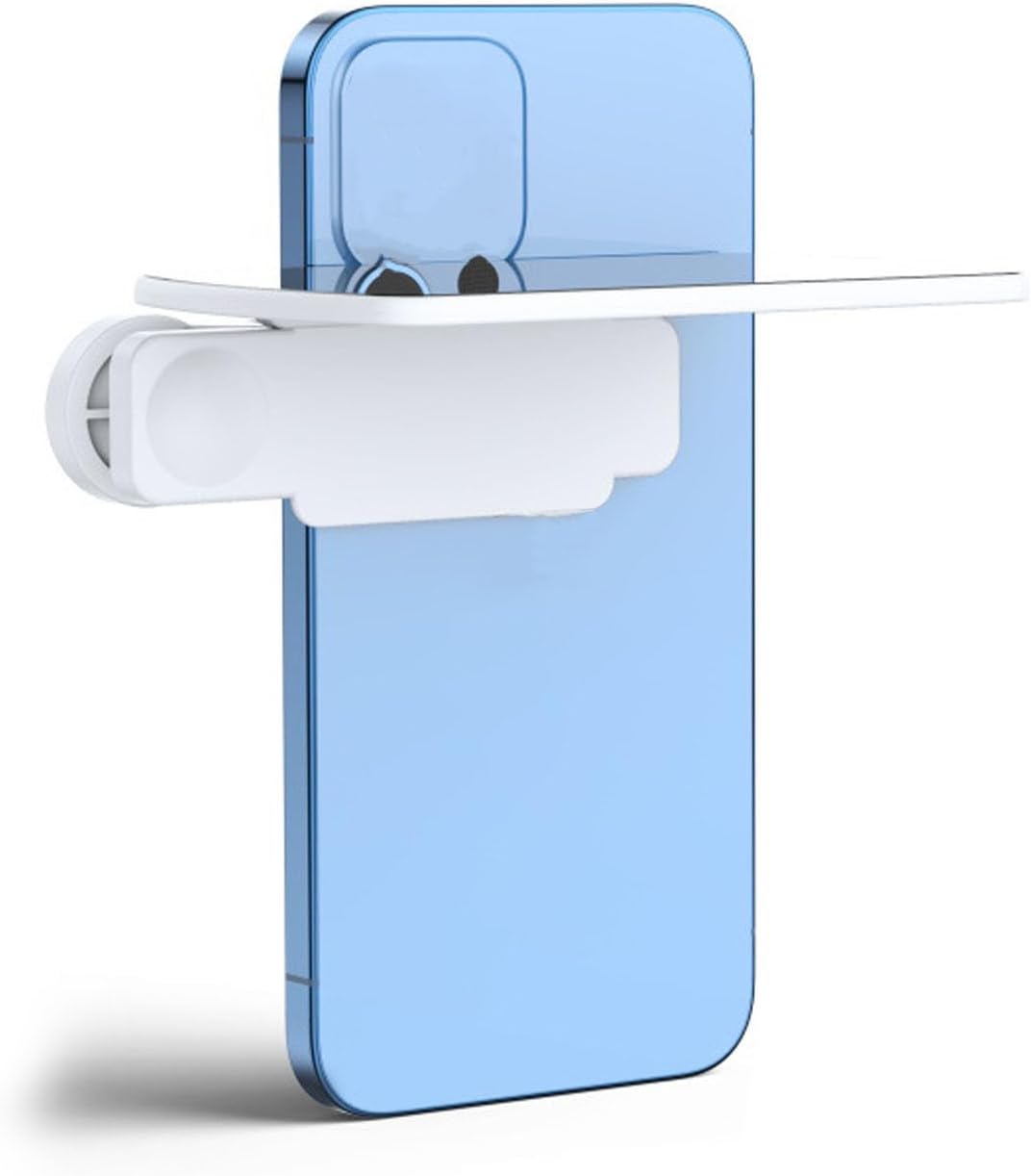 Mirror Effect Lens - Capture Stunning Reflections Instantly, Smartphone Camera Mirror Reflection Clip Kit, Mirror for Phone to Use Back Camera, for Travel Photography (White)