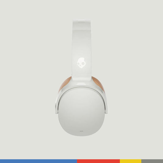 Skullcandy Hesh ANC Over-Ear Noise Cancelling Wireless Headphones, 22 Hr Battery, Microphone, Works with iPhone Android and Bluetooth Devices - Mod White