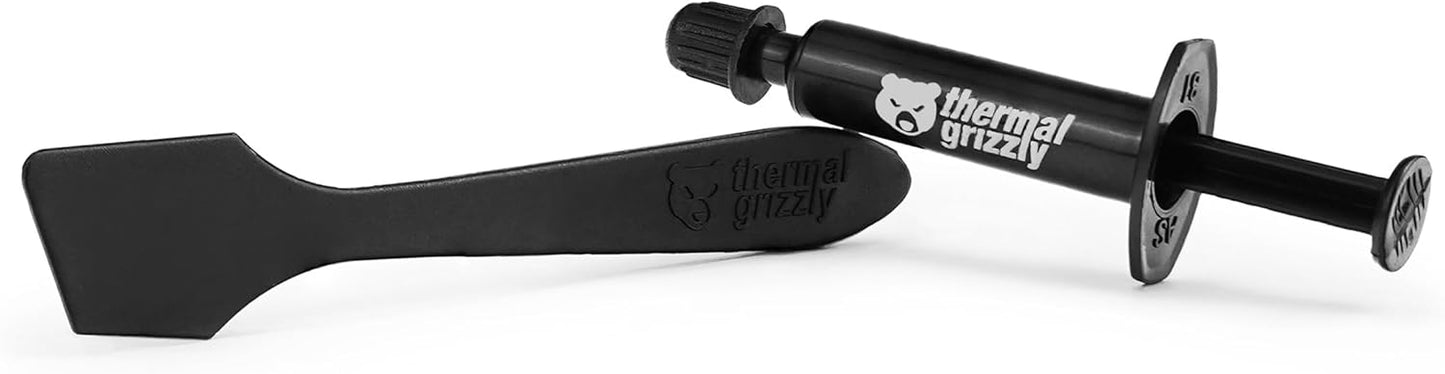 Thermal Grizzly Kryonaut - 1 Gram - Extremely High Performance Thermal Paste + 12 Cleaning Wipes 6 Wet & 6 Dry - for Demanding Applications and Overclocking CPU/GPU/PS4/PS5/Xbox