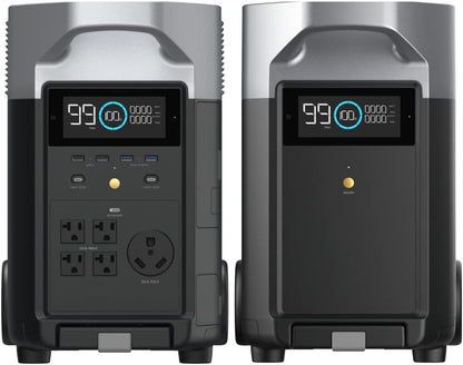 EF ECOFLOW 7.2kWh Portable Power Station: DELTA Pro with Extra Battery, 120V Lifepo4 Battery Backup with Expandable Capacity, Solar Generator for Home Use, Power Outage, Camping, RV, Emergencies
