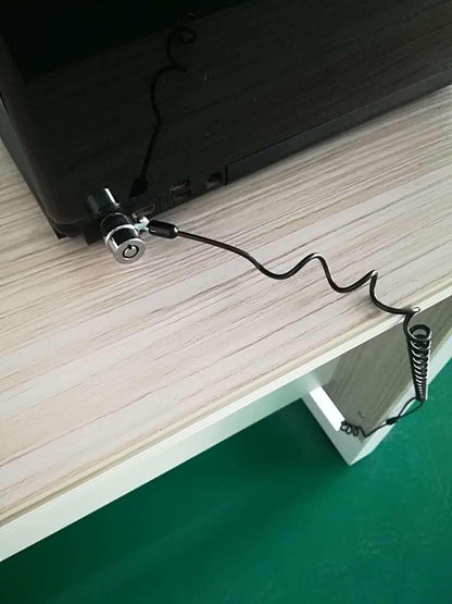 Security Retractable Cable Lock Portable Keyed Laptop Lock 5 Keys 8Ft for Monitors, Laptops, MacBooks, Tablets, iPad,Mac Mini,(5 Pack Keyed Alike)