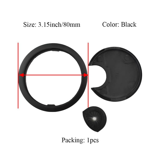 HAHIYO 1Pcs 3.15Inch/80mm Black Zinc Alloy Desk Grommet Wire Grommet Cable Management Cord Hole Cover Desk Wire Hole Insert Wire Organizer for Computer Office Home School Equipment Systems