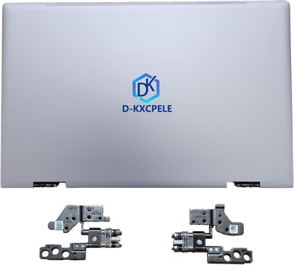 Replacement Laptop LCD Cover Back Rear Top Lid with Hinges for HP Envy X360 15-ED 15M-ED 15T-ED L93203-001 L93204-001 (Silver)