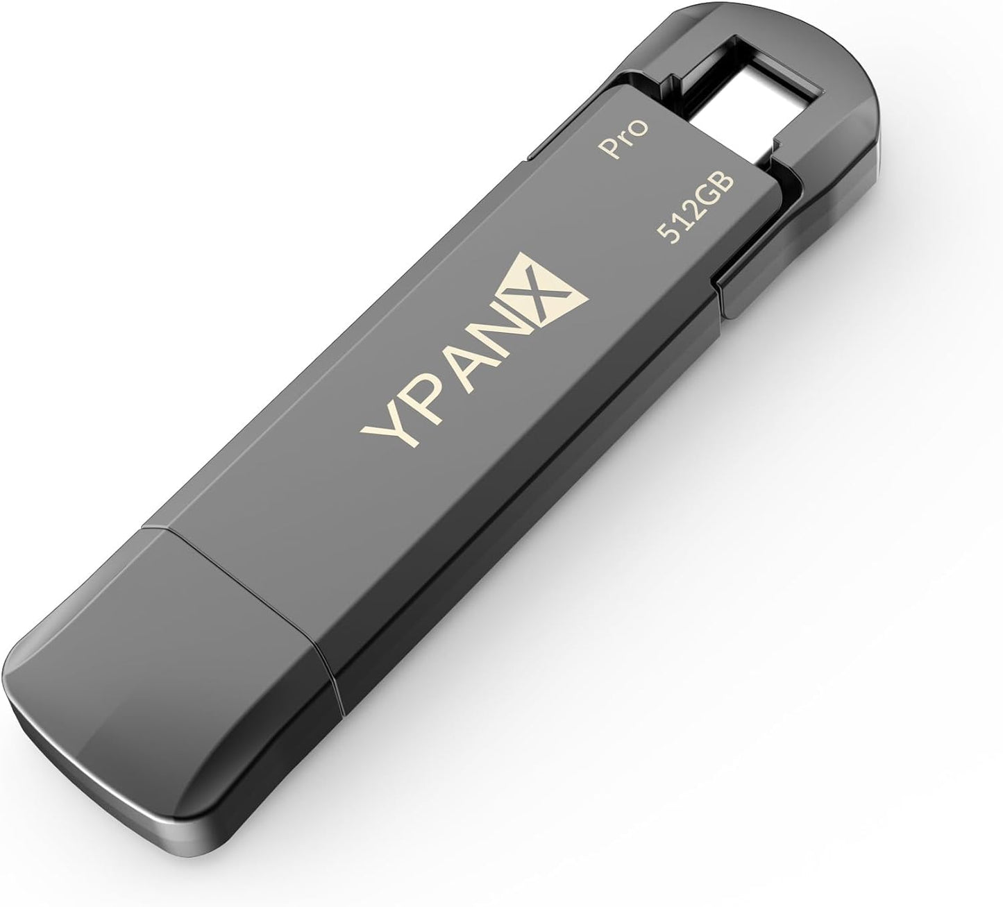 YPANX 512GB Pro Portable SSD, 1000MB/s Speed, USB 3.2 Gen 2 + Type C Dual-Port, Lightweight External SSD for iPhone 15/16/Pro, Android, Windows, Mac, Tablets
