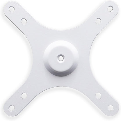 Kado Portable Monitor Mounting Adapter Bracket Plate White, 1/4" Screw Hole to 100x100mm 75x75mm, M4 Screw Set Wall Mount Arm Mount Universal, Tripod Camera Stand for Desktop Monitor Portrait Mode