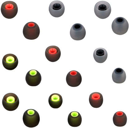 Earbud Tips Replacement Earbud Tips Ear Bud Replacement Pieces Silicone Soft and Comfortable Fit for Inner Hole from 3.8mm - 5.1mm Earphones 9 Pairs S/M/L